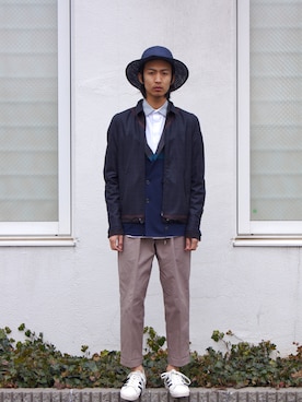 「adidas originals」｜「アイテム（ジャケット/アウター）」を使った、UNDERPASSさん（メンズ・172cm）の冬コーディネート