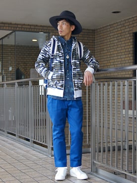 「SOPHNET.（ソフネット）のアイテム」を使った、UNDERPASSさん（メンズ・170cm）の春コーディネート