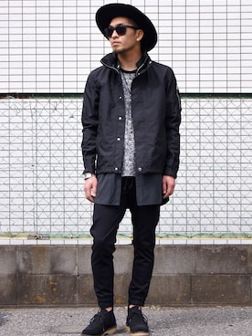 「nonnative（ノンネイティブ）のアイテム（ミリタリージャケット）」を使った、UNDERPASSさん（メンズ・170cm）の春コーディネート