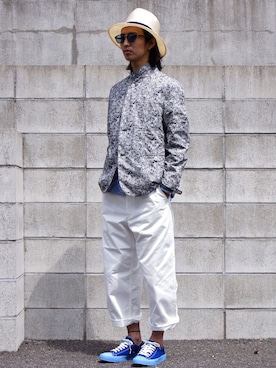 「アイテム（テーラードジャケット）」を使った、UNDERPASSさん（メンズ・170cm）の春コーディネート