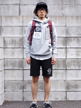 「VISVIM（ビズビム）のアイテム」を使った、UNDERPASSさん（メンズ・170cm）の春コーディネート