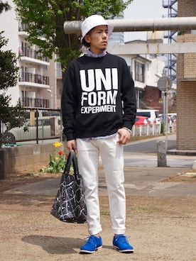 「SOPHNET.（ソフネット）のアイテム」を使った、UNDERPASSさん（メンズ・170cm）の春コーディネート