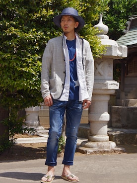 「SOPHNET.（ソフネット）のアイテム」を使った、UNDERPASSさん（メンズ・170cm）の春コーディネート