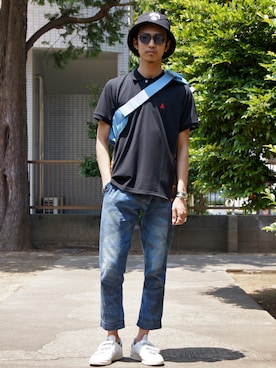 「SOPHNET.（ソフネット）のアイテム」を使った、UNDERPASSさん（メンズ・172cm）の春コーディネート