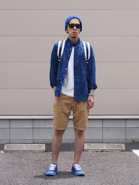 「SOPHNET.（ソフネット）のアイテム」を使った、UNDERPASSさん（メンズ・170cm）の夏コーディネート