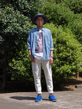 「uniform experiment」｜UNDERPASSさん（メンズ・170cm）の夏コーディネート