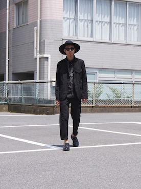 「COMME des GARCONS HOMME（コム デ ギャルソン・オム）のアイテム（ジャケット/アウター）」を使った、UNDERPASSさん（メンズ・170cm）の夏コーディネート