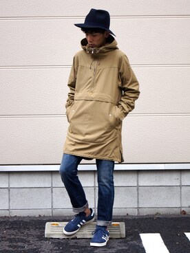 「nonnative（ノンネイティブ）のアイテム（パーカー）」を使った、UNDERPASSさん（メンズ・170cm）の秋コーディネート