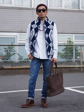 「SOPHNET.（ソフネット）のアイテム」を使った、UNDERPASSさん（メンズ・170cm）の秋コーディネート