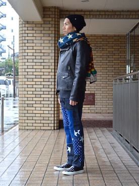 「SOPHNET.（ソフネット）のアイテム」を使った、UNDERPASSさん（メンズ・166cm）の秋コーディネート