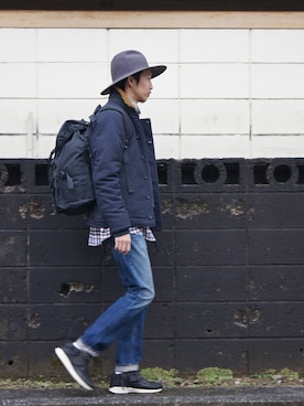 「アイテム（ミリタリージャケット）」を使った、UNDERPASSさん（メンズ・170cm・20代）の秋コーディネート