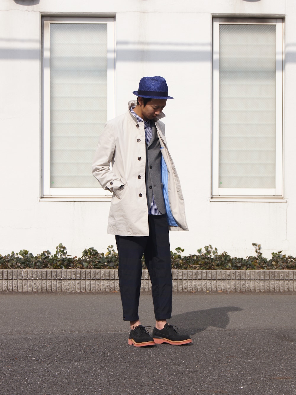 COMME des GARCONS HOMMEのステンカラーコートを使った人気