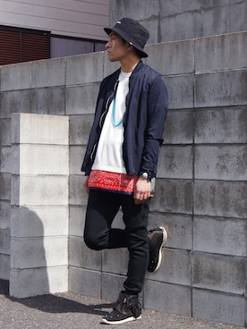 「nonnative(ノンネイティブ)のアイテム(トップス)」を使った、UNDERPASSさん(メンズ・170cm)の春コーディネート