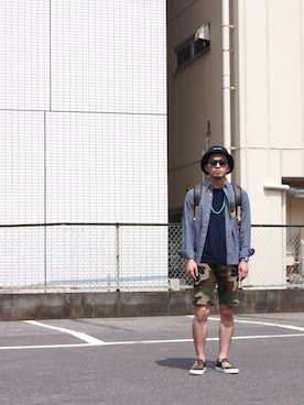 「SOPHNET.（ソフネット）のアイテム」を使った、UNDERPASSさん（メンズ・170cm）の春コーディネート