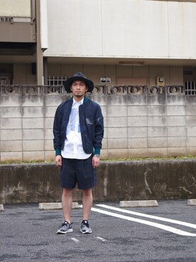 「 ネイビー」｜UNDERPASSさん（メンズ・166cm）の春コーディネート