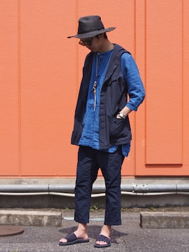 「nonnative(ノンネイティブ)のアイテム(トップス)」を使った、UNDERPASSさん(メンズ・170cm)の春コーディネート