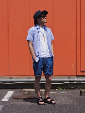 「nonnative（ノンネイティブ）のアイテム（パンツ）」を使った、UNDERPASSさん（メンズ・170cm）の夏コーディネート