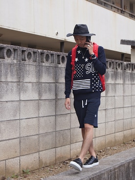 「SOPHNET.（ソフネット）のアイテム」を使った、UNDERPASSさん（メンズ・170cm）の夏コーディネート