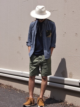 「SOPHNET.（ソフネット）のアイテム」を使った、UNDERPASSさん（メンズ・172cm）の夏コーディネート