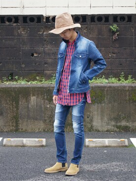 「SOPHNET.（ソフネット）のアイテム」を使った、UNDERPASSさん（メンズ・170cm）の秋コーディネート