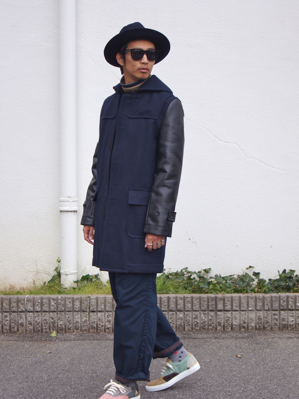 COMME des GARCONS SHIRTのダッフルコートを使った人気ファッション