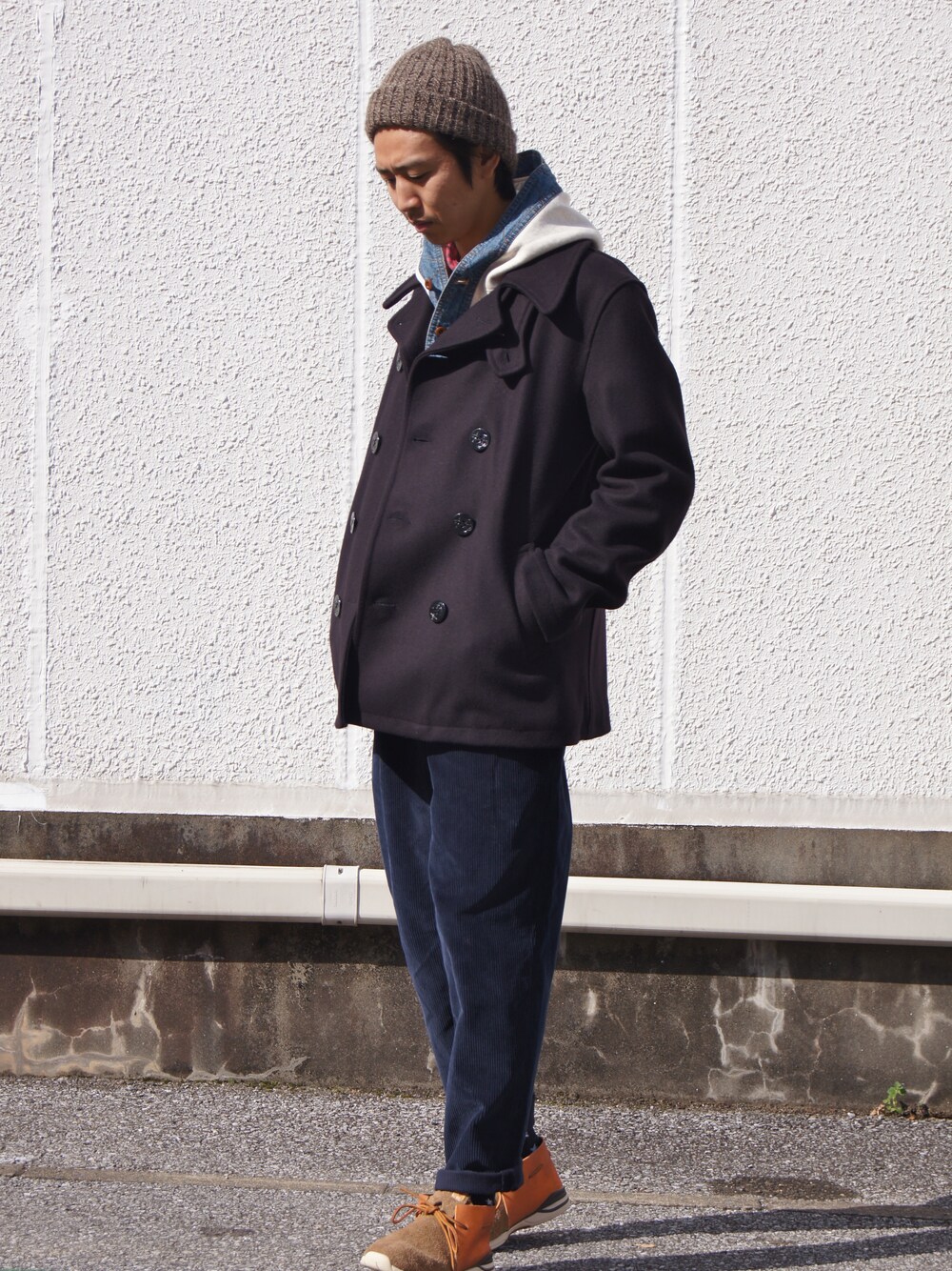 COMME des GARCONS HOMMEのピーコートを使った人気ファッション COMME des GARCONS HOMMEのピーコートを使った人気ファッション