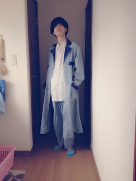 「ヒッコリー」｜「アイテム（その他アウター）」を使った、ha-ruさん（メンズ・171cm）の秋コーディネート