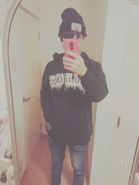 「DEADHEARTZ（デッドハーツ）のアイテム」を使った、ッッポｯ--ﾝさん（メンズ・170cm）の冬コーディネート