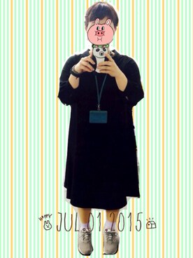 「お仕事スタイル」｜「アイテム（ワンピース/ドレス）」を使った、mochikoさん（レディース・158cm）の夏コーディネート
