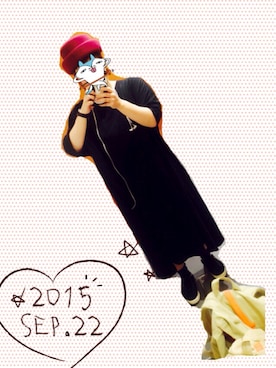 「DEVASTEE（ディバステ）のアイテム」を使った、mochikoさん（レディース・158cm）の秋コーディネート