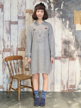 「アイテム（レッグウェア）」を使った、ぴのこさん（レディース・172cm）の冬コーディネート