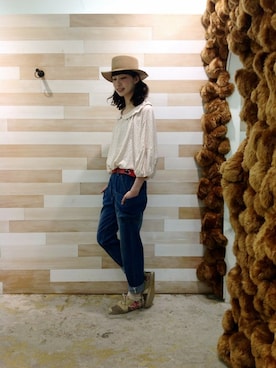 「Ne-net（ネネット）のアイテム（Tシャツ/カットソー）」を使った、ぴのこさん（レディース・172cm）の春コーディネート
