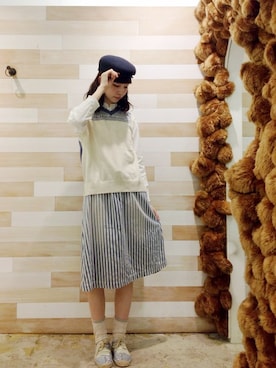 「Ne-net（ネネット）のアイテム」を使った、ぴのこさん（レディース・172cm）の春コーディネート