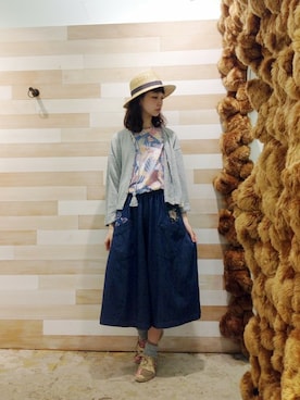 「アイテム（レッグウェア）」を使った、ぴのこさん（レディース・172cm）の春コーディネート