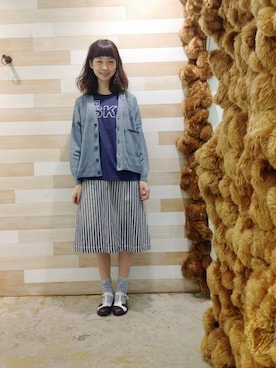 「アイテム（レッグウェア）」を使った、ぴのこさん（レディース・172cm）の春コーディネート