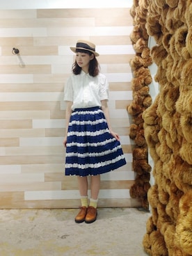 「アイテム（レッグウェア）」を使った、ぴのこさん（レディース・172cm）の春コーディネート