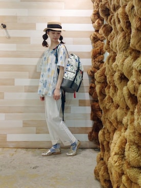 「Ne-net（ネネット）のアイテム」を使った、ぴのこさん（レディース・172cm）の春コーディネート