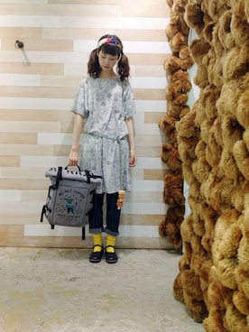 「Ne-net（ネネット）のアイテム」を使った、ぴのこさん（レディース・172cm）の夏コーディネート