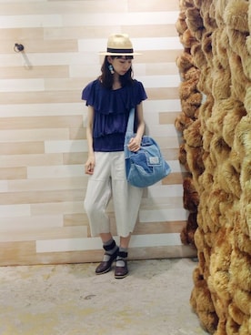 「Ne-net（ネネット）のアイテム」を使った、ぴのこさん（レディース・172cm）の夏コーディネート