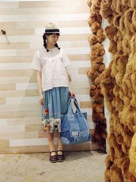 「Ne-net（ネネット）のアイテム」を使った、ぴのこさん（レディース・172cm）の夏コーディネート