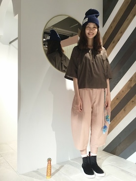 「Ne-net（ネネット）のアイテム」を使った、ぴのこさん（レディース・172cm）の夏コーディネート