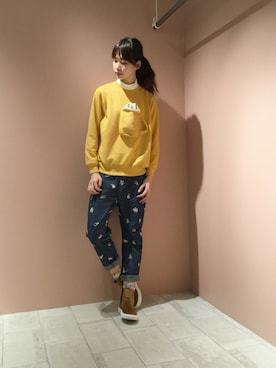 「Ne-net（ネネット）のアイテム」を使った、ぴのこさん（レディース・172cm）の秋コーディネート