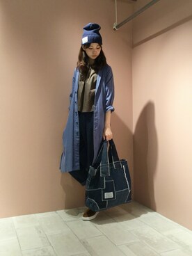 「Ne-net（ネネット）のアイテム（その他アウター）」を使った、ぴのこさん（レディース・172cm）の秋コーディネート