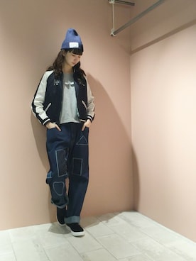 「ボーイッシュ」｜ぴのこさん（レディース・172cm）の秋コーディネート