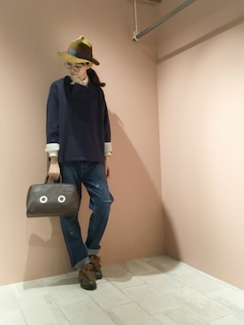 「Ne-net（ネネット）のアイテム」を使った、ぴのこさん（レディース・172cm）の冬コーディネート