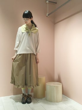 「Ne-net（ネネット）のアイテム」を使った、ぴのこさん（レディース・172cm）の冬コーディネート