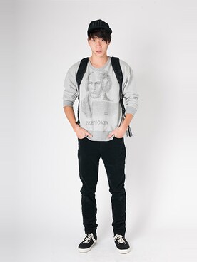 【glamb】NODAさん（メンズ・182cm）の春コーディネート