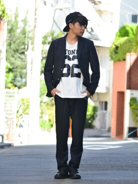 「glamb先行予約」｜【glamb】NODAさん（メンズ・182cm）の秋コーディネート