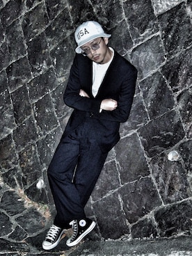 「DIRK BIKKEMBERGS（ダークビッケンバーグ）のアイテム（ジャケット/アウター）」を使った、Narita Taisukeさん（メンズ・183cm）の秋コーディネート