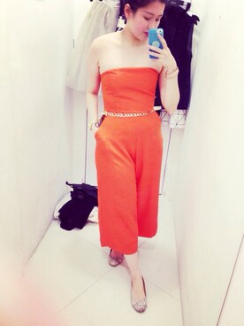 「orange」｜Hazel Seeさん（レディース・161cm）の冬コーディネート